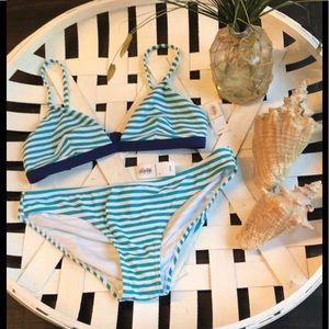 Old Navy striped bikini set, M
